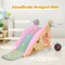 4-in-1 Toddler Slide and Rocking Horse Playset with Basketball Hoop